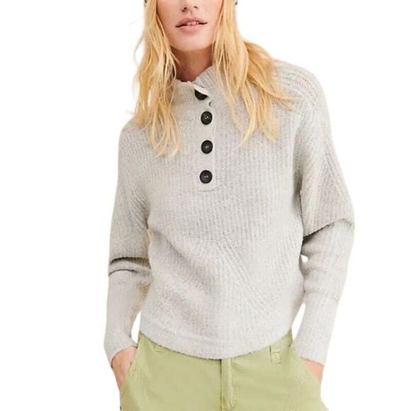 RD STYLE Stitch Fix Elliot Button Sweater XL Chunky Gray Long Sleeve NWT B50 - Picture 1 of 6